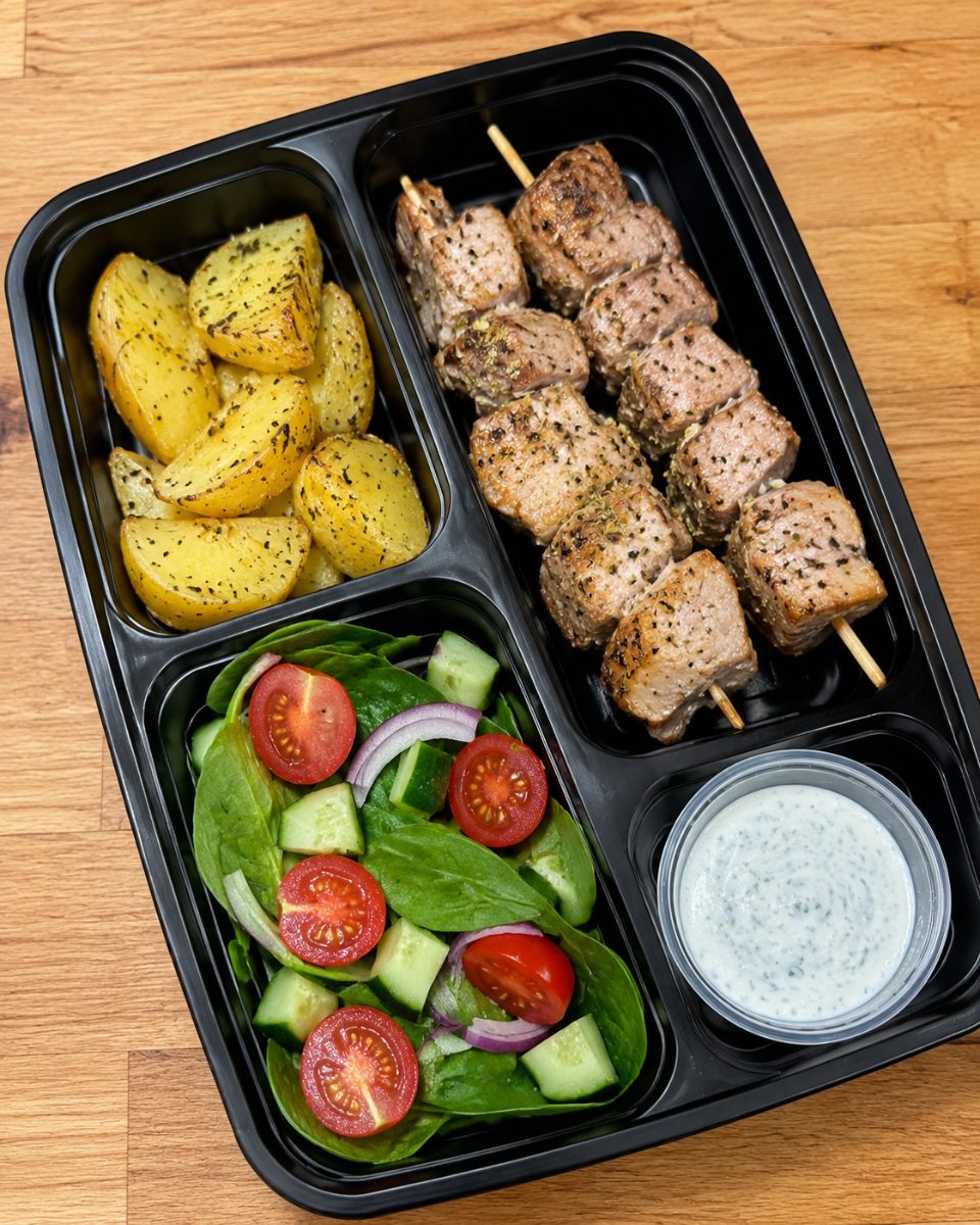 🐖 Pork Souvlaki (Menu Griego)